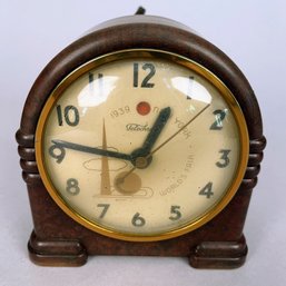 Worlds Fair Art Deco Clock Made By Telechron , USA, 1939
