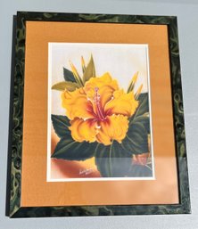 Yellow Hibiscus Flower, Print, Hawaii