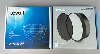 2 Boxes Of Levoit HEPA Filters With One Additional That Is Plastic Wrapped But Not In Box