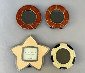 Group Of Four Enamel Picture Frames
