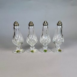 Two Sets Of Waterford Crystal Salt And Peppers Shakers In Boxes, Late 20th Century