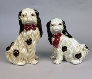 Two Reproduction Staffordshire Dogs, C. Late 20th Century