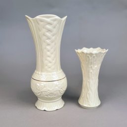 Belleek And Lenox Vases, C. Mid-late 20th Century