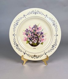 Lenox Collectible Colony Colonial Bouquet Limited Edition Plate, 1996