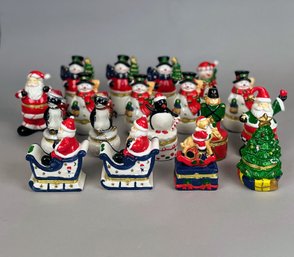 Set Of 18 Decorative Christmas Boxes