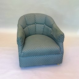 Upholstered Bucket Chair On Casters