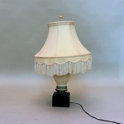 Chinese Vase Mounted For Use As A Table Lamp