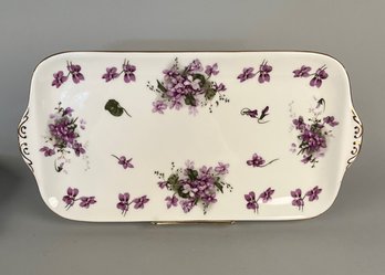 Hammersley, Spode 14' Serving Platter In Victorian Violets, England
