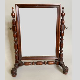 Antique Shaving Mirror Or Dresser Mirror, Probably Early 20th Century