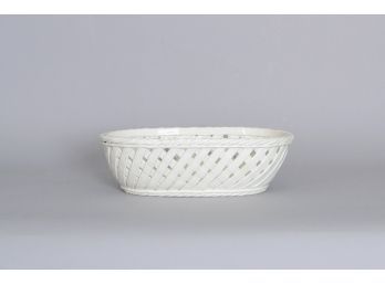 Tiffany & Co. Oval Ceramic Basket