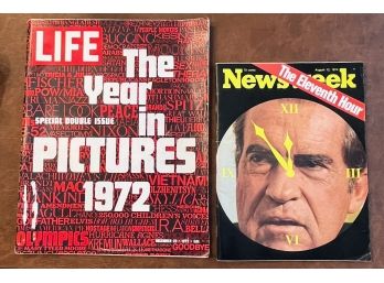 1972 Life Magazine The Year In Pictures And Newsweek The Eleventh Hour 1974