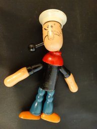 Jointed Wooden Popeye, Scarce