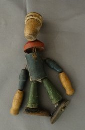 1930's Wooden Popeye, Strung