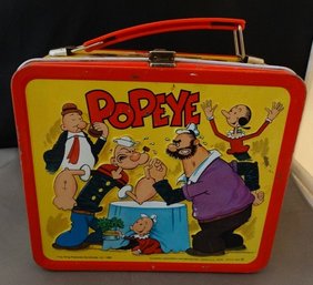 Rare Popeye Lunchbox With Matching Thermos
