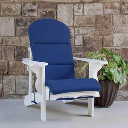 New Peak Season Adirondack Chair Cushions - Blue - Two Pack