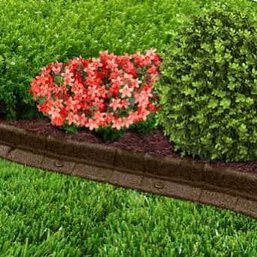 Rubberific 4' Brown Landscape Edging - 12 Sections By Rubbermaid
