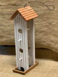 New Tower Wood Seed Feeder 2.4 Qt (3lb) Seed Capacity