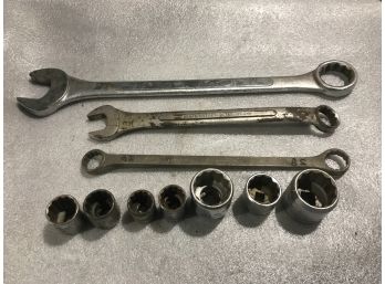 Large Wrenches -  1 7/8 Open End Wrench And Other Larger Size