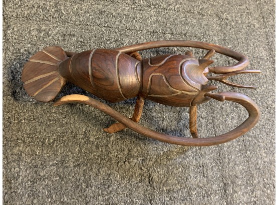 Unique Wooden Lobster