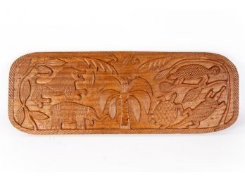Carved Animal Wood Stand