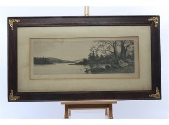 1893 RADTKE LAUCKNER & CO. ETCHING SIGNED IN PENCIL LOWER RIGHT E.C ROST
