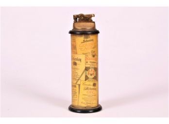 Unique Vintage Oversize Lighter With Liquor Advertising - Schenley Brands