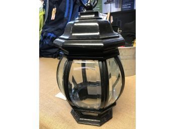 Vintage Hanging Porch/entry Light With Beveled Glass