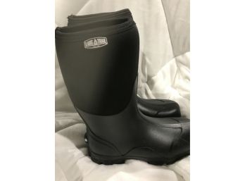New Lake And Trail Men's Black Rubber Boots - Multiple Sizes Available