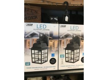 FEIT LED Outdoor House Lights - Two Lights Included