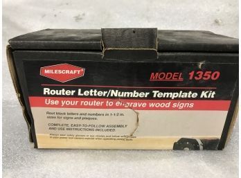 Milescraft Router Letter/ Number Template Kit