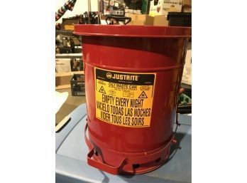 Justrite Oil Waste Can - New