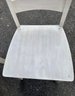 Round Whitewashed Wooden Table With Four Chairs