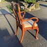 Chippendale Style Arm Chair With Chinoiserie Design Details