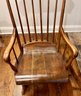Vintage Rocking Chair - Solid Wood - Distinctive Curbed Seat