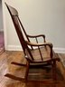 Vintage Rocking Chair - Solid Wood - Distinctive Curbed Seat