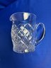 Waterford Cut Crystal Pitcher - Signed On Base - 'Waterford'  No Chips Or Cracks - Boyne Pattern