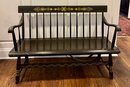 Antique 19th Century Nanny Bench - Hand Painted - Original Rockers Removed - Great Condition!