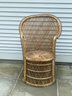 Woven Cane Emmanuelle Style Chair