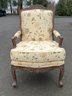 Louis XV Style Walnut Bergeres Arm Chairs, Circa 1950