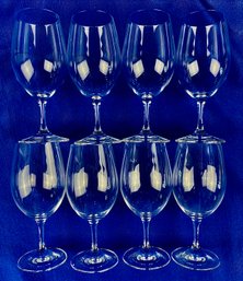 Riedel Crystal Wine Goblets - Set Of Eight - Fine Quality - Signed 'Riedel'