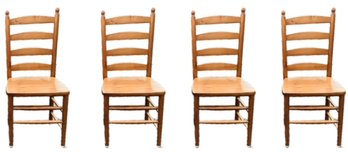 Four Ladder Back Chairs
