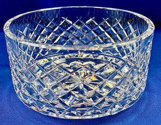 Outstanding Vintage Waterford Crystal Bowl - Highly Etched & Heavy Weight - Signed On Base