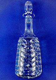 Stunning Vintage Royal Brierley Crystal Decanter - Swag Pattern - Signed 'Brierley' On Base
