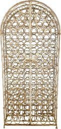 Exceptional Find! Beautiful Antique Wrought Iron Wine Rack - Holds Approximately 129 Bottles Of Wine