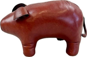 Hand Crafted Leather Pig