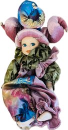 Vintage Baby Harlequin Jester Doll