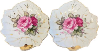 Pair Of Small Vintage Porcelain Plates - Signed 'Japan'