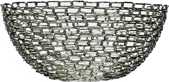 Torre & Tagus Torre & Tagus Dera Link Bowl Contemporary Wire Basket