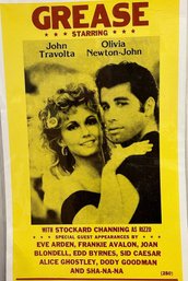 GREASE Poster- John Travolta & Olivia Newton-John