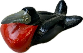 Hand Made Wooden Frigate-Bird Display Figure - Galapagos Ecuador